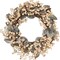 Artificial Eucalyptus Leaf Wreath(Green,white)14.8 x 13.35 x 3.43 inches